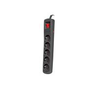 BARRE D'ALIMENTATION BERCY 400 1,5 M 5 X 230 V PL NOIR NSP-1713