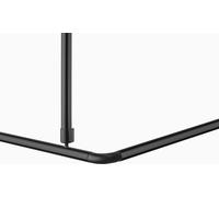 BARRE D'ANGLE 150x150 cm BARELESS NOIR 2x POIGNÉES D'ESSUIEUX.