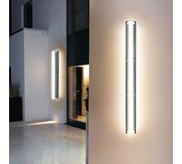 Barre d'applique Murale Solaire à LED, Applique Murale extérieure à Longue Bande, Appliques murales étanches Modernes, luminaire extérieur élégant, pour décor de terrasse de Jardin,20cm