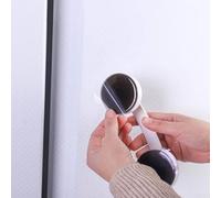 Barre d'appui à ventouse sans perçage avec verrouillage de sécurité - Poignée de douche en ABS pour personnes âgées ou handicapées, main courante antidérapante pour carrelage lisse, verre, bois peint