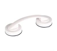 Barre d'appui à ventouse sans perçage pour salle de bain et cuisine, capacité de 5 kg, matériau ABS, pour carrelage lisse et verre, blanc