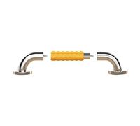 Barre d'appui antidérapante en acier inoxydable 304 pour baignoire et douche 30 cm avec boîtier en nylon noir pour l'équilibre et la stabilité