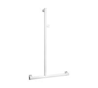 barre d'appui - arsis - en t ou l - 3 points de fixations - avec support douchette coulissant - pellet 049920