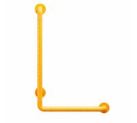 Barre D'appui avec Dissimulateur-Vis, Jaune, 48x68cm | Barre D'appui Coudée, Résistante à la, pour Toilettes