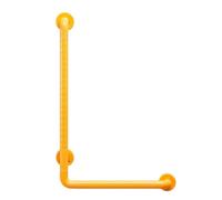 Barre D'appui avec Dissimulateur-Vis, Jaune, 68x68cm | Barre D'appui Coudée, Résistante à la, pour Toilettes