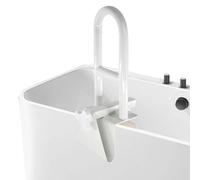 Barre d'Appui Baignoire Senior, Barre d'Appui Baignoire Senior Réglable, Poignée Baignoire de Sécurité Blanche, Barre Baignoire Sans Percage, Soutien pour Handicapé, Âgé, Enceint (8-17.5cm)