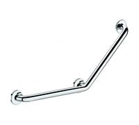 Delabie 5082P Barre d'appui coudée 135° Ø 32 400x400 mm INOX 304 Poli Brillant, Autre