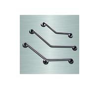 - Barre d'appui coudée 135° en acier inoxydable 400x400mm 3 points fixation (Accessibilité PMR)