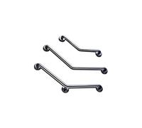 Barre d'appui coudée 135° Inox 400x400mm - 3 points de fixations