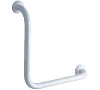 Barre d'appui coudée à 90° en aluminium époxy blanc PELLET ASC