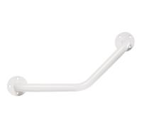 Barre d'appui coudée acier époxy blanc Ø 25 mm - Godonnier