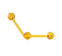 Barre D'appui Coudée, Poignée De Douche Réglable À 180°, Rampes D'équilibre En L, Capacité De Charge 74 Kg, For Personnes Âgées Et Femmes Enceintes(Yellow,60x40cm)