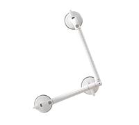 Barre D'appui Coudée, Poignée De Douche Réglable À 180°, Rampes D'équilibre En L, Capacité De Charge 74 Kg, For Personnes Âgées Et Femmes Enceintes(White,70x70cm)