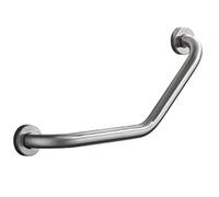Barre D'appui Coudée pour Douche En Acier Inoxydable (finition Nickel Brossé), pour Toilettes Et Prévention Des Chutes Chez Les Personnes Âgées