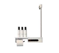 Barre D'appui De Douche, Accessoires De Sécurité For Baignoire Avec Panier De Rangement, Main Courante For Salle De Bain, Avec Porte-papier Toilette Rotatif