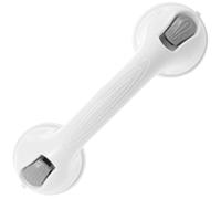 Barre d'appui de douche sans perçage - 28,6 x 8,8 x 8,5 cm - Poignée de douche avec ventouse - Stable - Poignée mobile - Pour salle de bain, toilettes, salle de douche (1 pièce)