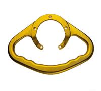 Barre d'appui de réservoir de passager de moto pour réservoir de carburant en alliage d'aluminium CNC avec poignée rainurée, compatible avec BMW et Honda Series (doré)