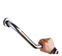 Barre D'appui de Salle de Bain Barre d'appui de sécurité for douche, coudée à 135 degrés, for personnes âgées et handicapées, avec rail antidérapant for suspendre les serviettes Salle de bain(Silver)