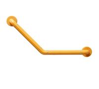 Barre D'appui De Sécurité Coudée pour Salle De Bain, Barre D'appui De Douche Avec Revêtement ABS Texturé Antidérapant Avec Base De Montage Dissimulée pour Personnes Âgées(Yellow,45cm)