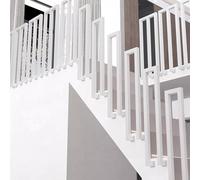 Barre d'appui de sécurité en fer forgé en forme de U pour escalier intérieur ou extérieur - Marches robustes pour des transitions sécurisées et une sécurité accrue