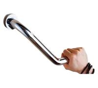 Barre d'appui de sécurité for douche, coudée à 135 degrés, antidérapante, for personnes âgées et handicapées(Silver)