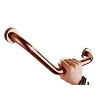Barre d'appui de sécurité for douche, coudée à 135 degrés, for personnes âgées et handicapées, avec rail antidérapant for suspendre les serviettes pour personnes âgées et handicapées(Rose Gold)