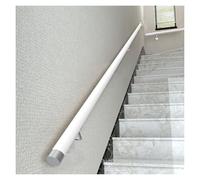 Barre d'appui de sécurité murale en bois pour escaliers - Pour personnes âgées et enfants - Rampe d'escalier élégante pour grenier - Utilisation à la maison, à la villa, à l'hôpital (blanc, 80 cm)