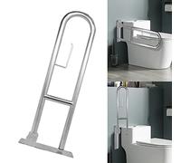 Barre D'appui De Sécurité Pliante Pour Toilettes 70CM Barre Dappui Wc Handicapé Avec porte-papier hygiénique Mural Barre d'appui Relevable WC pour personnes âgées, handicapées, femmes enceintes