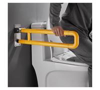 Barre d'appui de toilettes en acier inoxydable, barre d'appui antidérapante en forme de U, pour handicapés, personnes âgées et enceintes - 60 cm d'aide au handicap