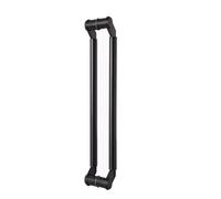 Barre D'appui Double Face, Poignée De Porte, Poignées De Porte Rondes Installation Simple, Capacité De Charge Robuste, Les Banques, Les Bureaux(Black,60cm/23.6in)
