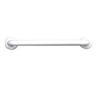 Barre d'appui droite en acier inoxydable recouvert d'époxy Ø32 - - Longueur 450mm - Blanc