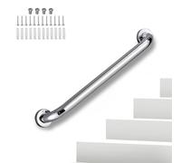 Barre d'appui en Acier Inoxydable 304 - Main Courante Ronde Robuste à Fixation Murale pour Une sécurité intérieure et extérieure - Rambarde d'escalier de 100 cm (39 po) pour la mai