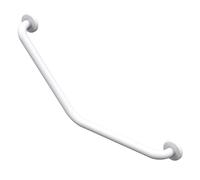 Barre d'appui en acier inoxydable recouvert d'epoxy coudée 135° 265 x 265 mm 2 zones de fixation AKW 01248WH