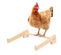 Barre d'appui en bois de 45,7 cm avec support d'entraînement, support pour perroquet en pin massif avec stabilité, accessoires de poulailler avec installation facile
