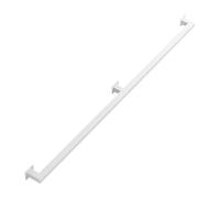 Barre d'appui en fer forgé en métal, main courante blanche pour rampe d'escalier intérieure et extérieure rampe d'escalier murale, support de sécurité 200kg - Kit complet(Blanc,240cm)