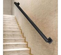 Barre d'appui en fer forgé, rampe d'escalier pour escaliers intérieurs et extérieurs, barre de support murale ou repose-pieds - Kit complet(330cm)