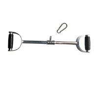 Barre d'appui en forme de V de 61 cm avec poignées en caoutchouc et crochet pivotant