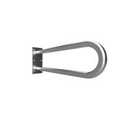 Barre d'appui en forme U HELP en acier brossé-81,3x25x10cm--