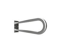 Barre d'appui en forme U HELP en acier brossé-90x25x10cm--