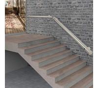Barre d'appui extérieure 30 cm-600 cm - Rampe d'escalier en acier inoxydable - Barre de support antidérapante - Fixation murale - Rail de sécurité pour escaliers et accessibilité