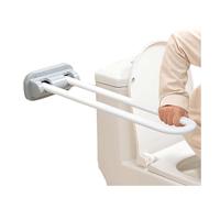 Barre D'appui For Toilettes, Support De Main De Salle De Bain Rabattable De 66,5 Cm, Rampes De Montage Mural Élargies, Poignées, Aide À La Douche