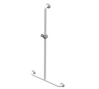 Barre d'appui inox epoxy en T 1200x600mm réf 01245WH