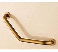 Barre d'appui murale en cuivre de 45,7 cm pour baignoires et douches, support coudé à 135° pour la sécurité de la salle de bain, idéal pour les personnes âgées, enceintes et personnes handicapées