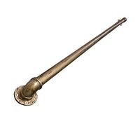 Barre d'appui murale pour escaliers - Barre de sécurité extérieure et intérieure - Barre d'appui d'escalier - Kit de rails de rampe - Finition cuivre doré - 60 cm