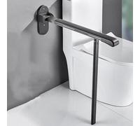 Barre d'appui pliable pour toilettes - Aide à la douche antidérapante pour la sécurité de la salle de bain, parfaite pour les personnes âgées, les femmes enceintes et les handicapés - Améliore la