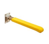 Barre d'appui pour toilettes Poignée pliante de 24 pouces, sécurité murale, antidérapante, épaisse, poignée de toilette for outil d'assistant principal, jaune