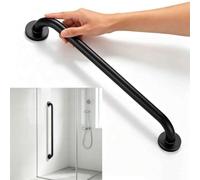 Barre d'appui premium inox 304, rail mural noir