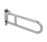 Barre D'appui Rabattable pour Toilettes, 23,6 Pouces, Rotation Verticale à 90 °, Rails de sécurité en Acier Inoxydable avec Charge de 440 LB, Rampes de Toilettes Murales Pliables