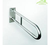 Barre d'appui relevable en forme U HELP en acier brossé-60x25x10cm-10 ---10 Bemeta