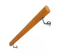 Barre d'appui ronde en bois pour escalier de grenier d'intérieur - 30 cm - Accessoire de sécurité élégant et fiable